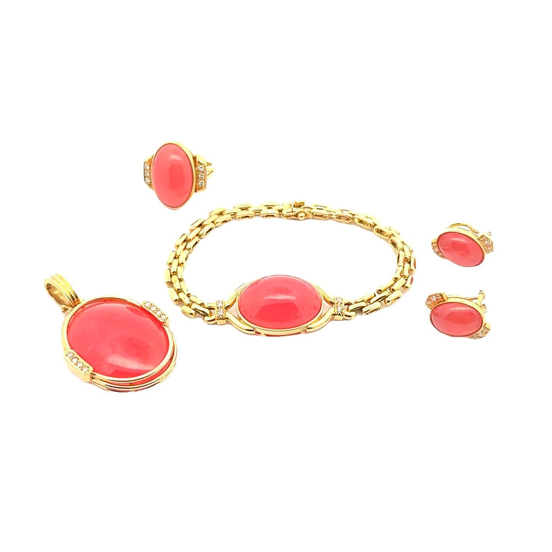 OR 18K, RHODOCHROSITE / 18K GOLD, RHODOCHROSITE (1 of 6)