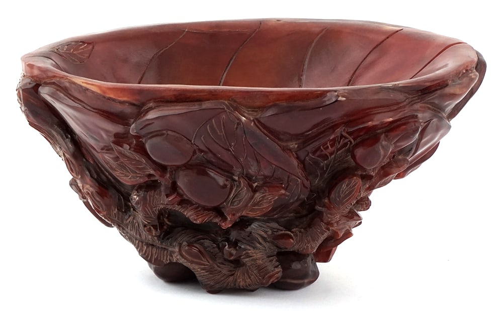 BOL EN CORNE SINO-TIBÉTAINE / SINO-TIBETAN HORN BOWL (1 of 4)