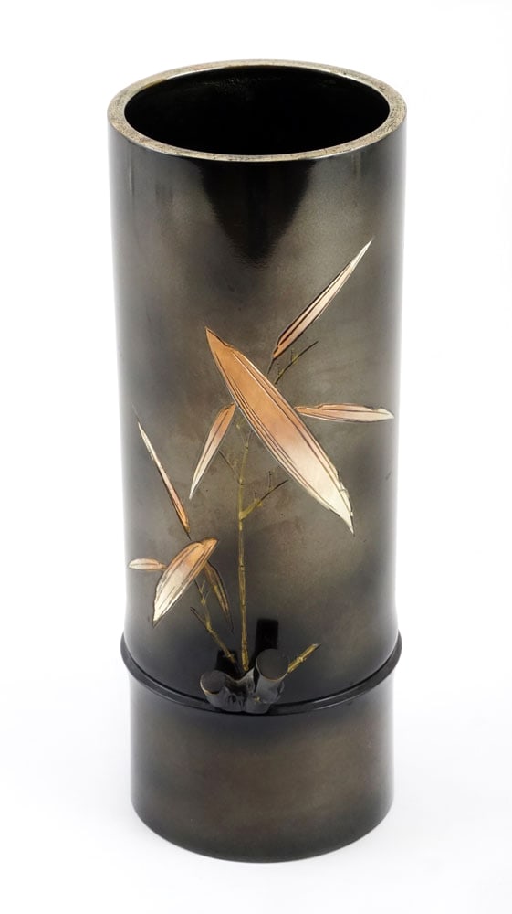 VASE JAPONAIS EN BRONZE, ÉPOQUE TAISHO / TAISHO PERIOD JAPANESE BRONZE VASE (1 of 3)