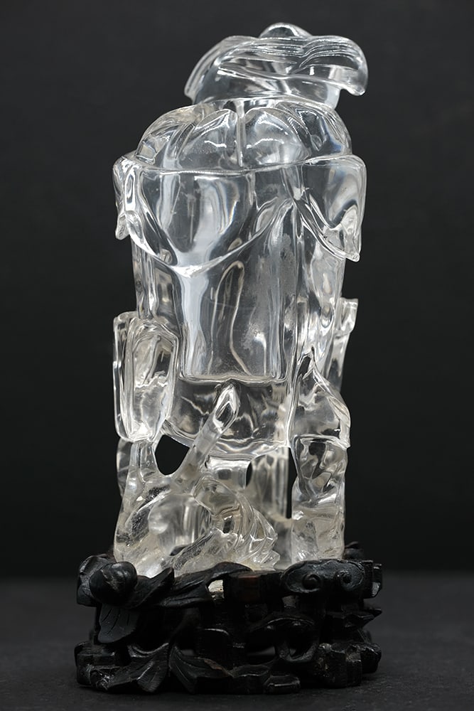 VASE CHINOIS EN CRISTAL DE ROCHE / CHINESE ROCK CRYSTAL VASE (1 of 6)