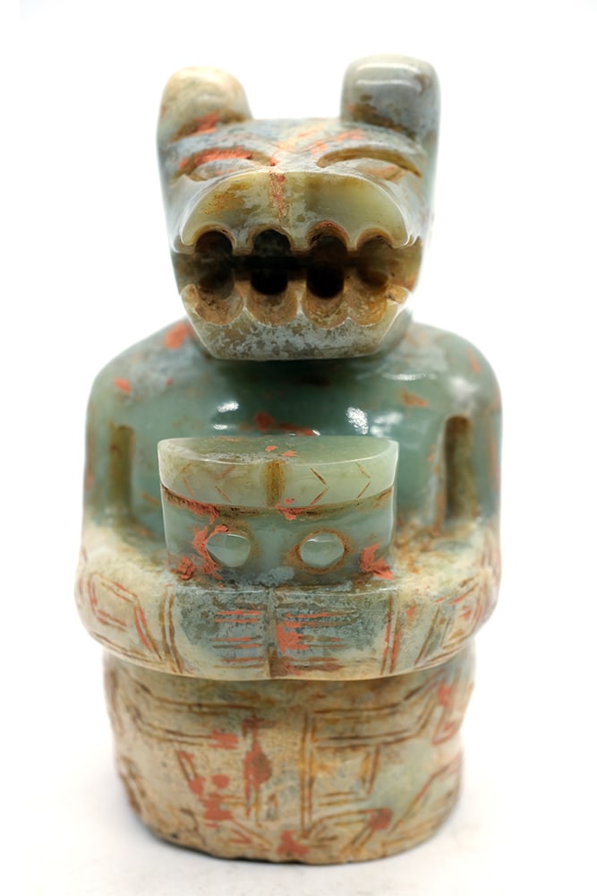 FIGURINE ZOOMORPHIQUE CHINOISE EN SERPENTINE / CHINESE SERPENTINE ZOOMORPHIC FIGURE (1 of 10)