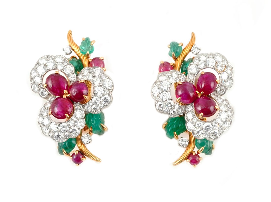OR 18K, RUBIS, DIAMANTS / 18K GOLD, RUBIES, DIAMONS (1 of 3)