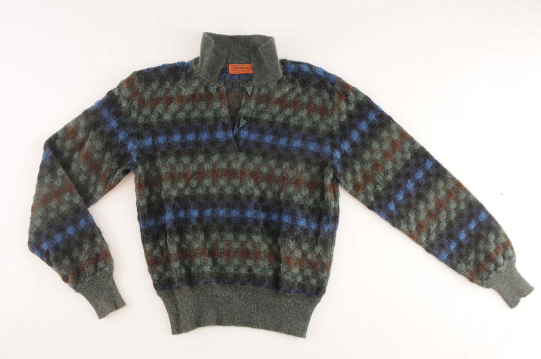 MISSONI: Woolen sweater, shirt collar. Size M.