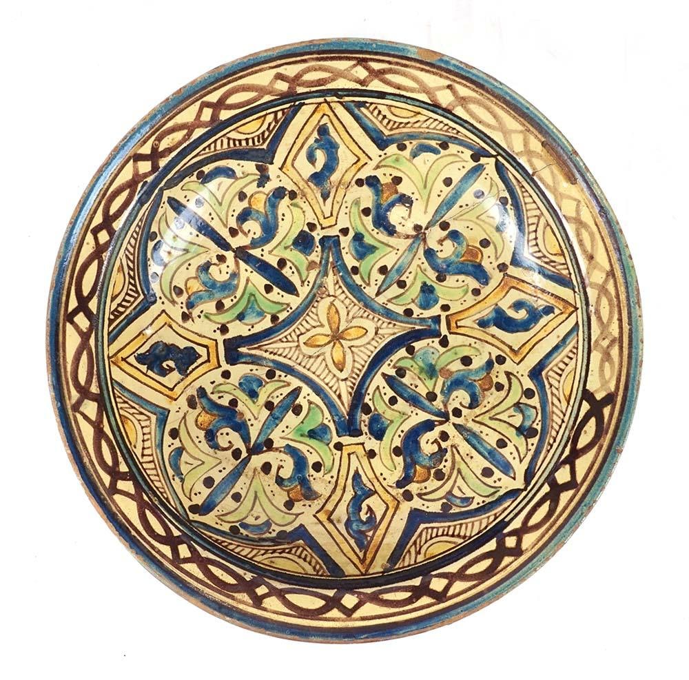 ASSIETTE MAROCAINE -  DÉBUT Xxe / MOROCCAN PLATE - EARLY 20th century (1 of 3)
