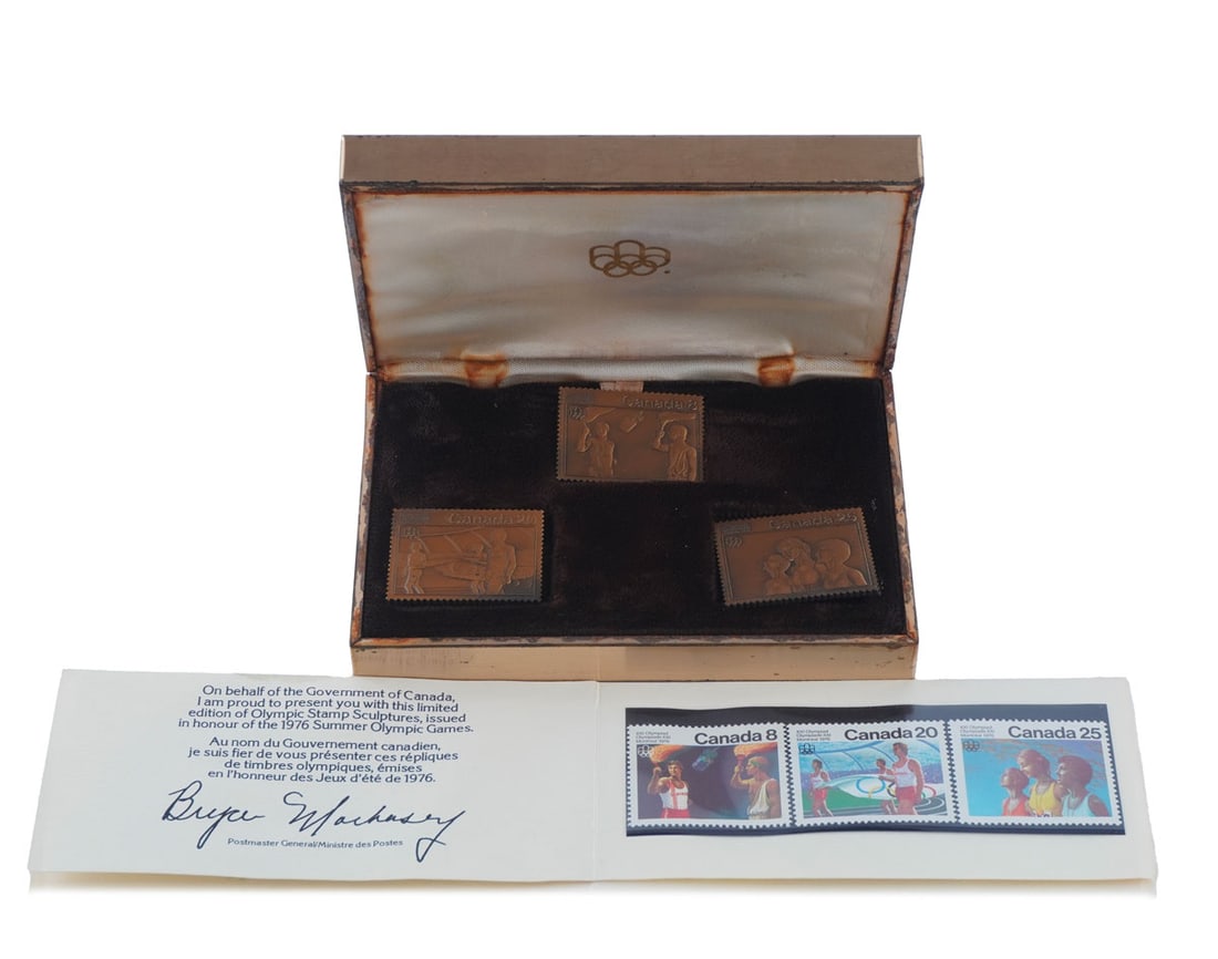 BRONZE, TIMBRES / BRONZE, STAMPS (1 of 3)