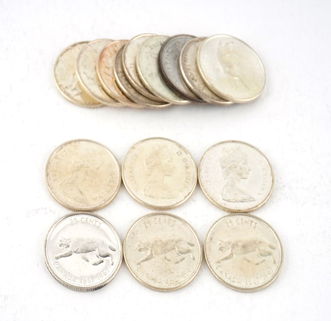 25 CENTS ARGENT 0.800 / SILVER 0.800: Description française: 25 CENTS ARGEN...