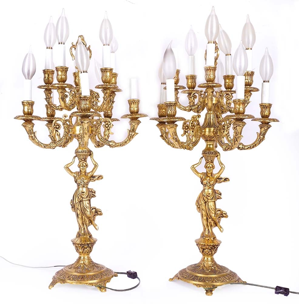 CANDÉLABRES STYLE EMPIRE / EMPIRE STYLE CANDELABRA (1 of 8)