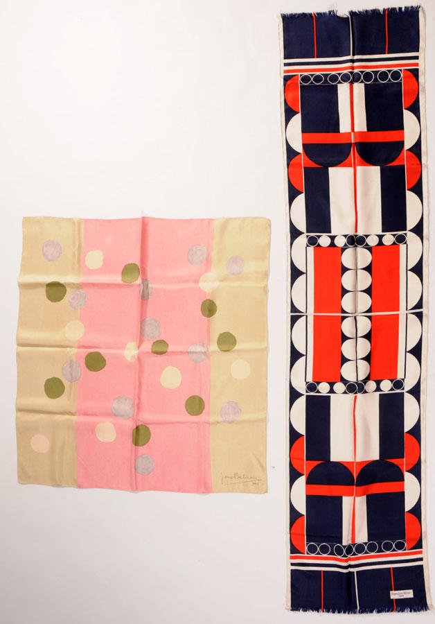 PIERRE BALMAIN Printed silk scarf. Also including: PIERRE BALMAIN Printed silk scarf. Also including 1 Brianchini Férier silk scarf.