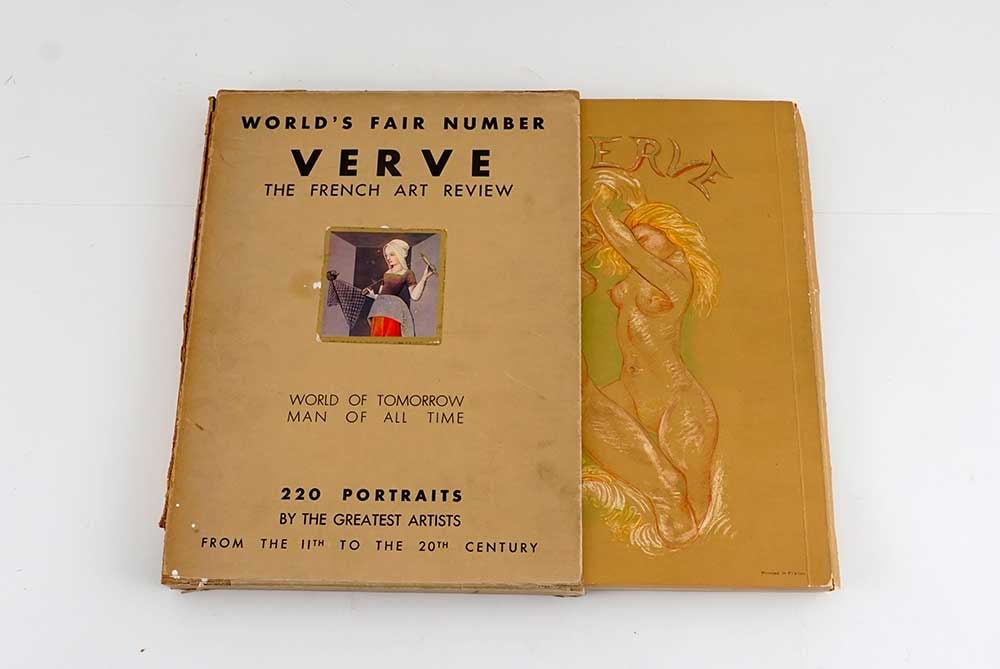 VERVE: Description française: VERVE, The French Review Art Review, Nos 5-6, July-October 1939, vol. 2. Importante revue présentant de nombreux textes dont "The Visage" de Paul Valéry, "Spring"