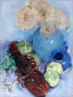 STRASSER, Roland (1895-1974): Description française STRASSER, Roland (1895-1974) Sans titre - Nature morte Huile sur toile Signée en bas à gauche: Strasser Contresignée au dos Provenance: Succession de M. E.G.,