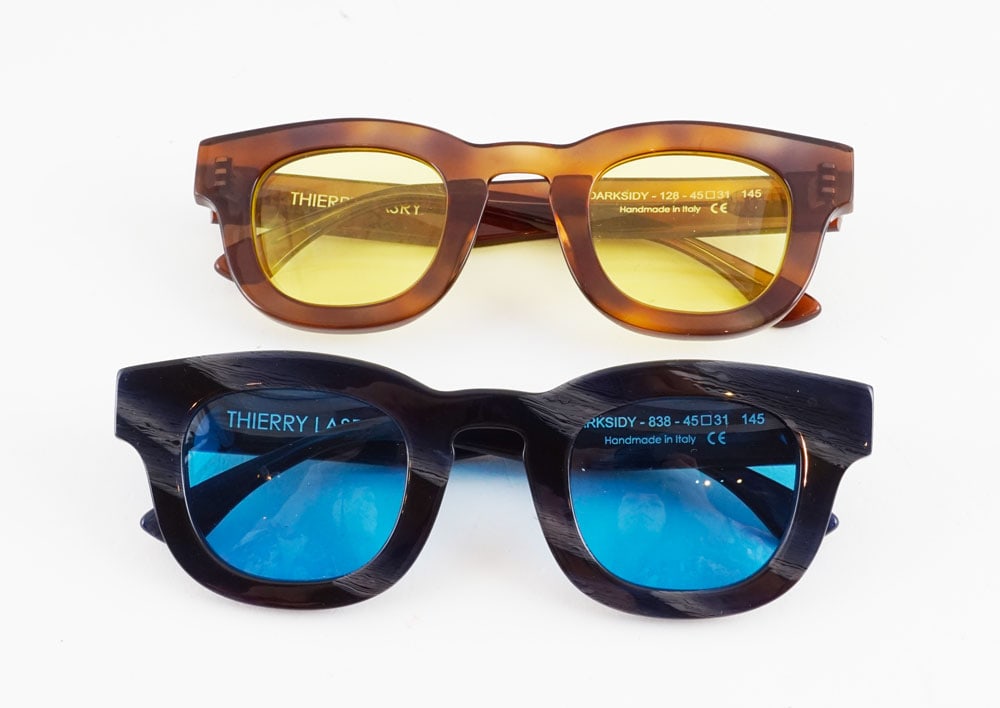 THIERRY LASRY -: Description française: THIERRY LASRY - Lot de 2 paires de soleil Thierry Lasry. Verres avec corrections. English Description: THIERRY LASRY - Set of 2 Thierry Lasry sunglasses. Lenses with prescr