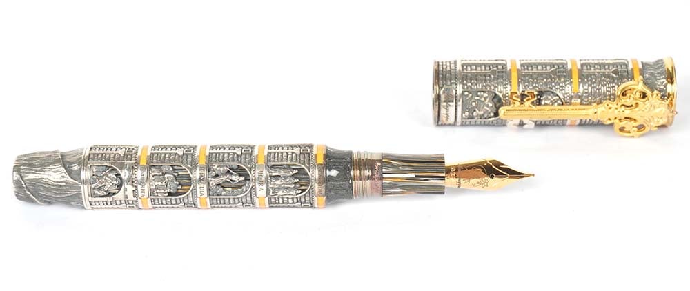 MONTEGRAPPA "DANTE ALIGHIERI PURGATORIO": Description française: MONTEGRAPPA "DANTE ALIGHIERI PURGATORIO" Stylo plume Montegrappa "Dante Alighieri Purgatorio", édition limitée 140/333. Plume 18k, taille M, à piston. Sans