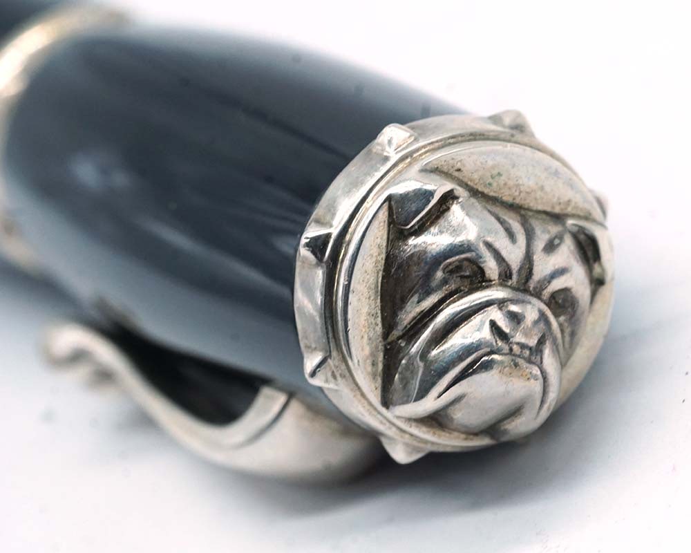 DUNHILL "BULLDOG STERLING SILVER" FOUNTAIN PEN - 5