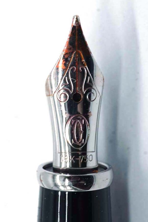 CARTIER "DIABOLO PLATINUM" FOUNTAIN PEN - 2