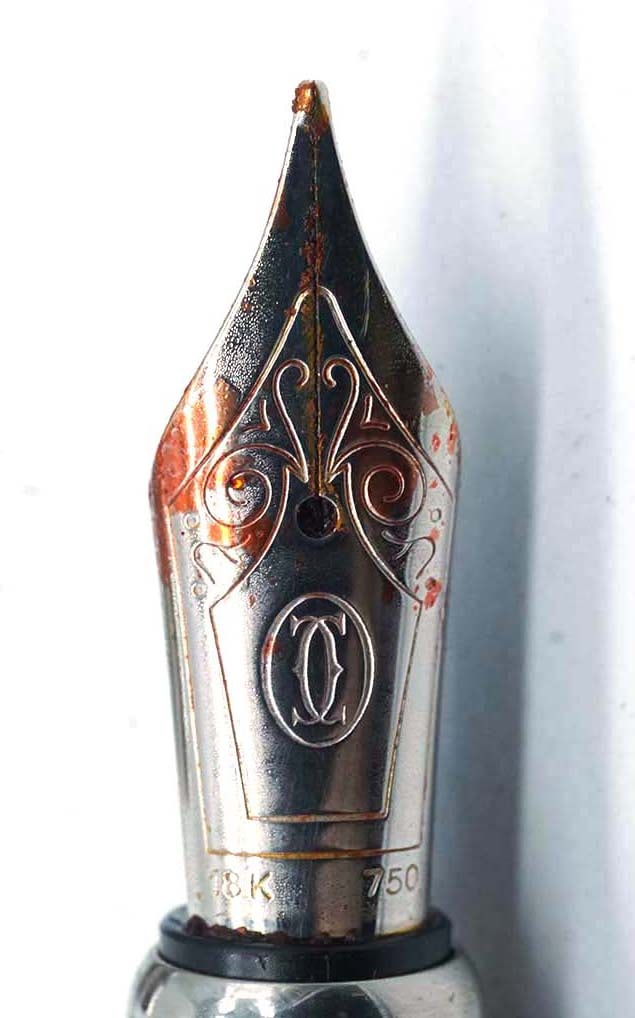 CARTIER "DANDY PLATINUM" FOUNTAIN PEN - 2