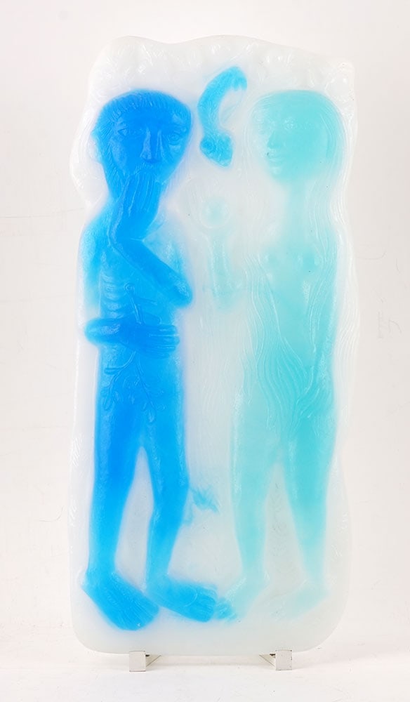 TOUL'HOAT, Pierre (1923-2014) - DAUM: TOUL'HOAT, Pierre (1923-2014) - DAUM"Paradis" (1972)Bas-relief en pâte de verreSigné et numéroté en bas au centre:Toulhoat 43/150Provenance:Collection de Mme Y.D., Montréal56x