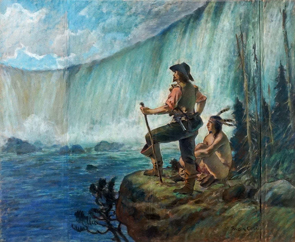 DE FOY SUZOR-COTÉ, Marc-Aurèle (1869-1937): Description française: DE FOY SUZOR-COTÉ, Marc-Aurèle (1869-1937) Étude pour Cavelier de La Salle Pastel Signé en bas à droite: Suzor Coté Provenance: Collection pri