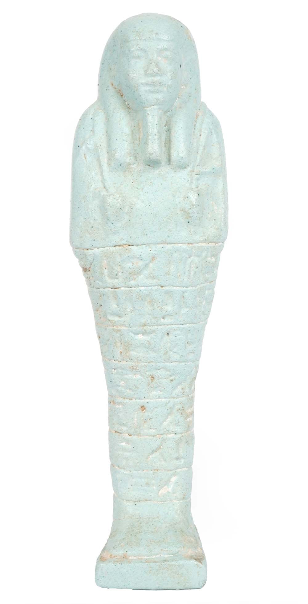 ÉGYPTE, 600-300 AV JC / EGYPT, 600–300 BC: ÉGYPTE, 600-300 AV JCShabti, figurine funéraire égyptienne placée dans les tombes pour accomplir les tâches manuelles à la place du défunt dans