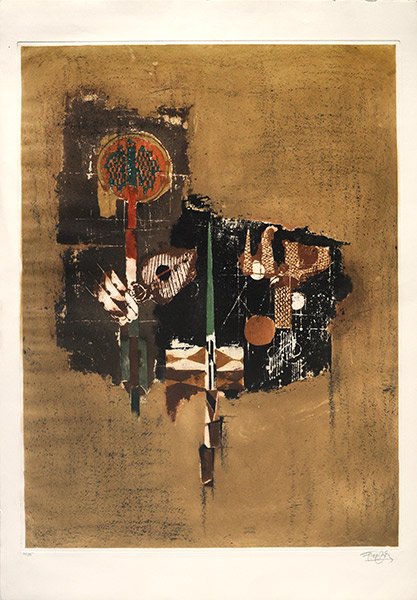 FRIEDLÄNDER, Johnny (1912-1992): FRIEDLÄNDER, Johnny (1912-1992) Untitled Lithograph Signed on the lower right: Friedlander Numbered on the lower letf: 73/95 90x63cm - 35.5x25"