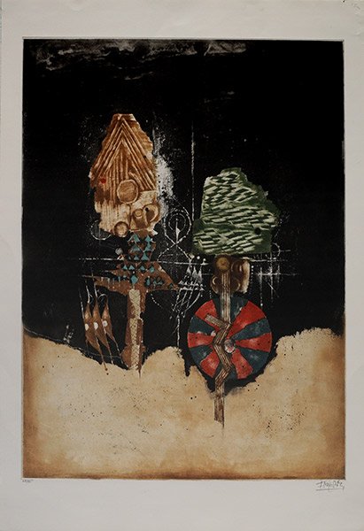 FRIEDLÄNDER, Johnny (1912-1992): FRIEDLÄNDER, Johnny (1912-1992) Untitled Lithograph Signed on the lower right: Friedlander Numbered on the lower letf: 48/95 80x61cm - 31.5x24"