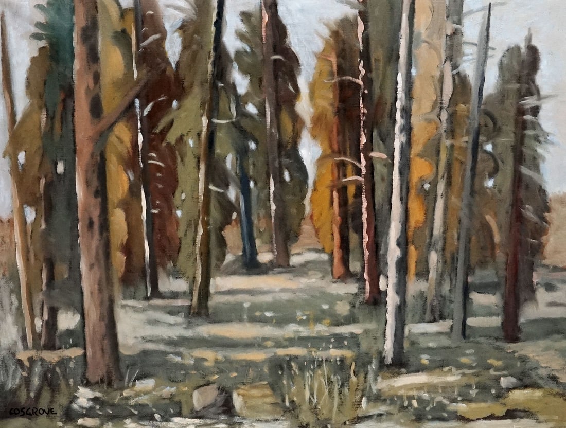 COSGROVE, Stanley Morel (1911-2002): Description française: COSGROVE, Stanley Morel (1911-2002) "Paysage" Huile sur toile Signée en bas à gauche: Cosgrove Titrée au dos sur étiquette Provenance: Collection Jean