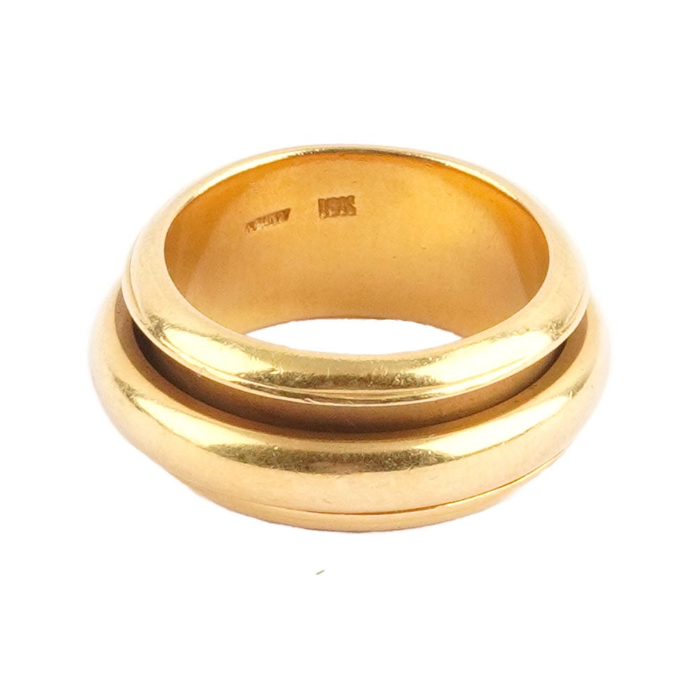 OR 18K / 18K GOLD: Description française: OR 18K / 18K GOLD Double alliance en or jaune 18K. Poids brut: 21.1 g Taille: 8.5 US English Description: 18K GOLD Double wedding band in 18K yellow gold. Gross weight:
