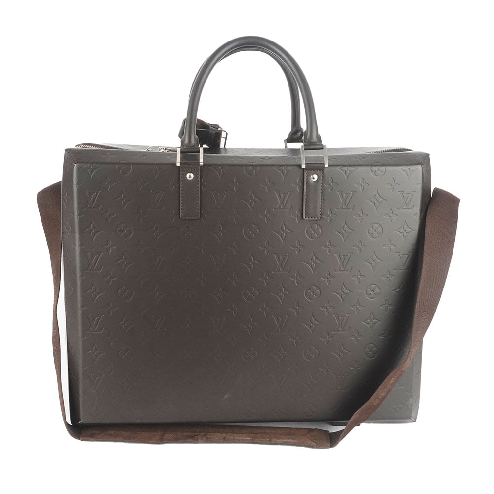 LOUIS VUITTON GLACE ELVIN: Description française: LOUIS VUITTON GLACE ELVIN Sac Louis Vuitton Glace Elvin Cafe, en cuir de veau Monogram Glace , 2 poignées pour le porter à la main,une bandoulière
