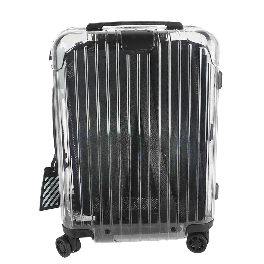RIMOWA x OFF - WHITE: Description française: RIMOWA x OFF - WHITE Valise à cabine Rimowa x Off -White " See Trough", édition limitée conçue par Viorgil Abloh, transparente en polycarbonate avec