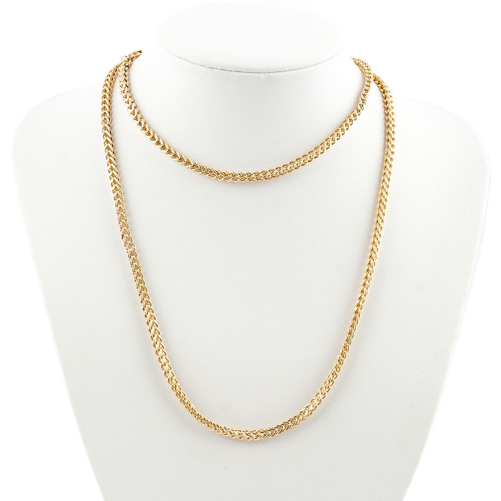 OR 10K / 10K GOLD: Description française: OR 10K / 10K GOLD Chaîne en or jaune 10K à maille double. Poids brut: 23.2 g Longueur: 82 cm - 32.5" English Description: 10K GOLD 10K yellow gold double link