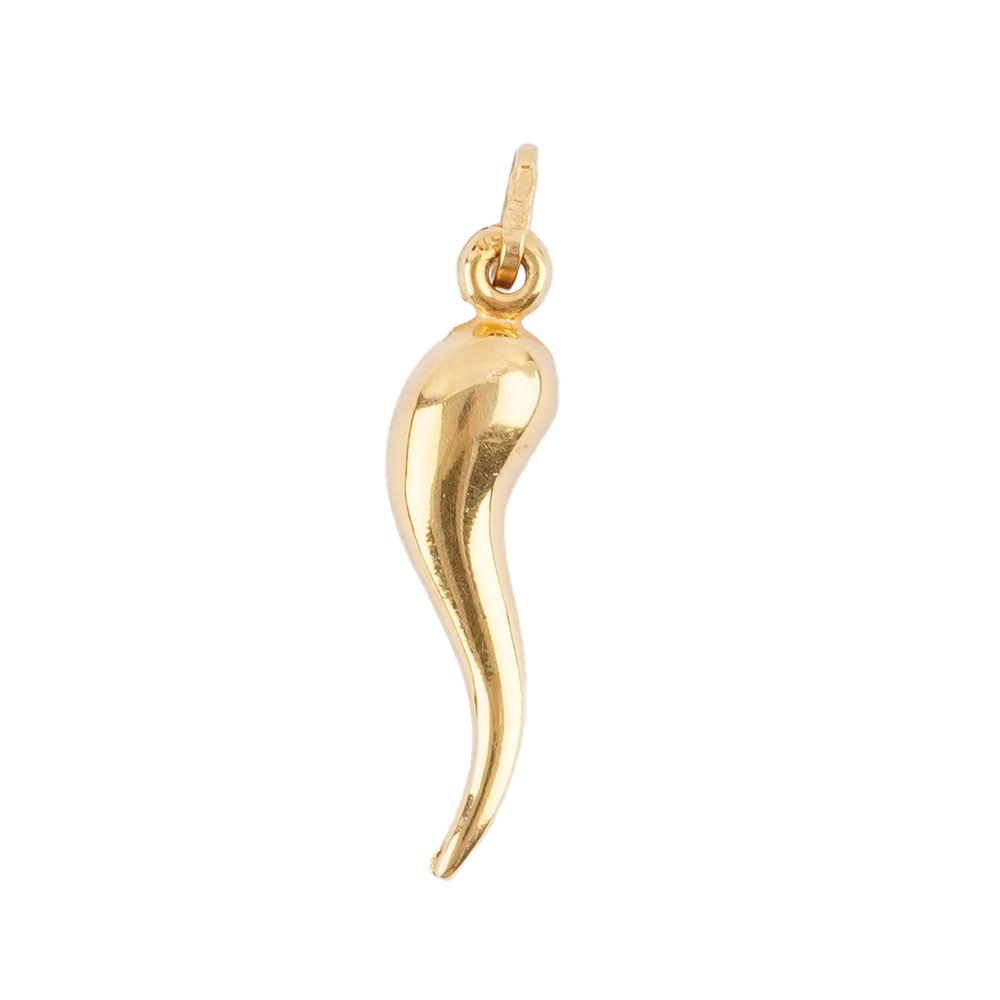 OR 18K / 18K GOLD: Description française: OR 18K / 18K GOLD Pendentif porte-bonheur en or jaune 18K Poids brut: 1.3 g Dimensions: 2 x 1 cm - 0.75 x 0.4" English Description: 18K GOLD 18K yellow gold lucky charm pen