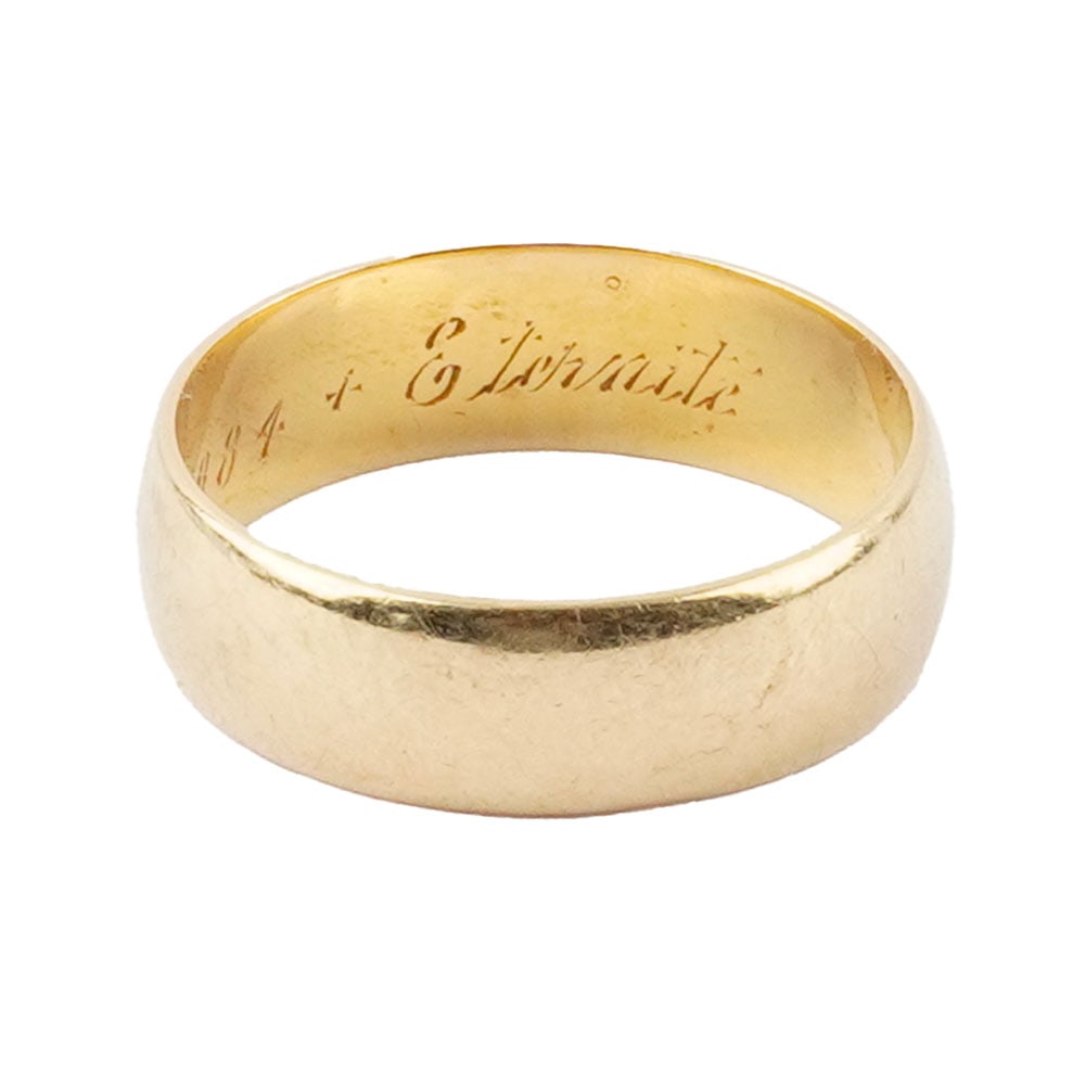 OR 18K / 18K GOLD: Description française: OR 18K / 18K GOLD Alliance en or jaune 18K. Poids brut: 4.6 g Taille: 7.5 US English Description: 18K GOLD / 18K GOLD Wedding ring in 18K yellow gold. Gross weight: 4.6 g S
