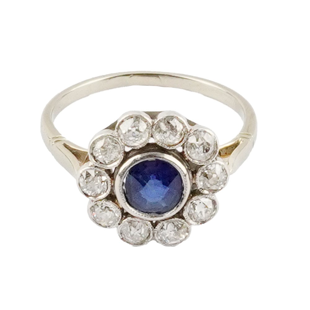 OR 18K , SAPHIR, DIAMANTS / 18K GOLD, SAPPHIRES, DIAMONDS (1 of 2)
