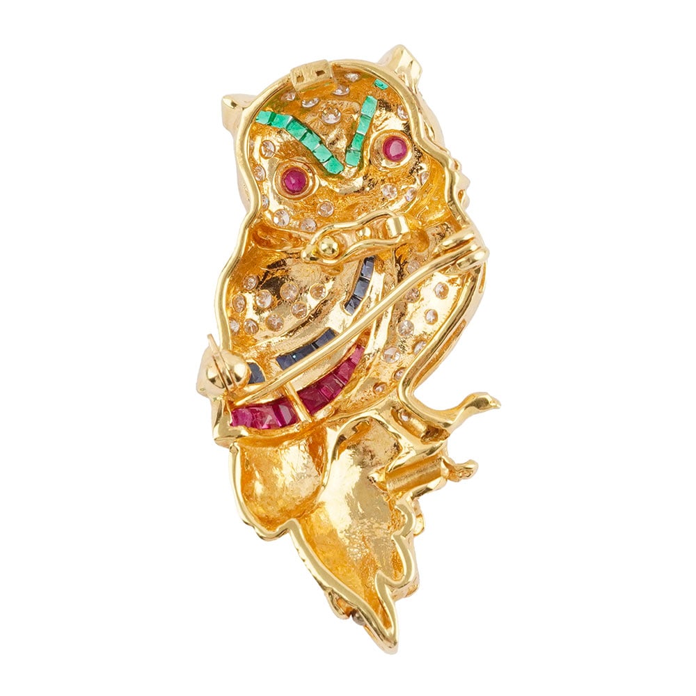 OR 18K, RUBIS, ÉMERAUDES, SAPHIRS, DIAMANTS / 18K GOLD, GEMS - 2