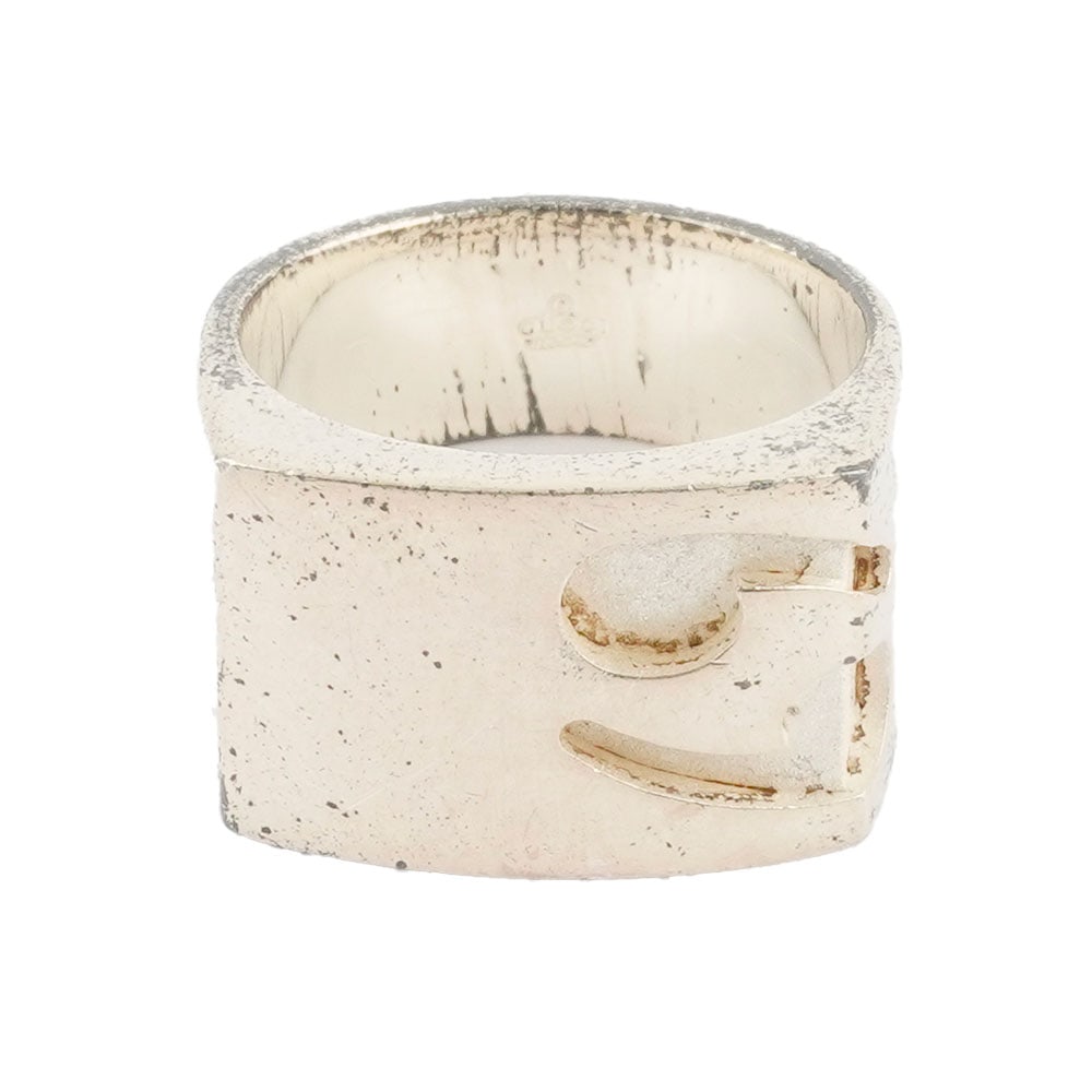 GUCCI: Description française: GUCCI Bague Gucci en argent Poids brut: 20.3 g Taille: 10 US English Description: GUCCI Gucci silver ring Gross weight: 20.3 g Size: 10 US