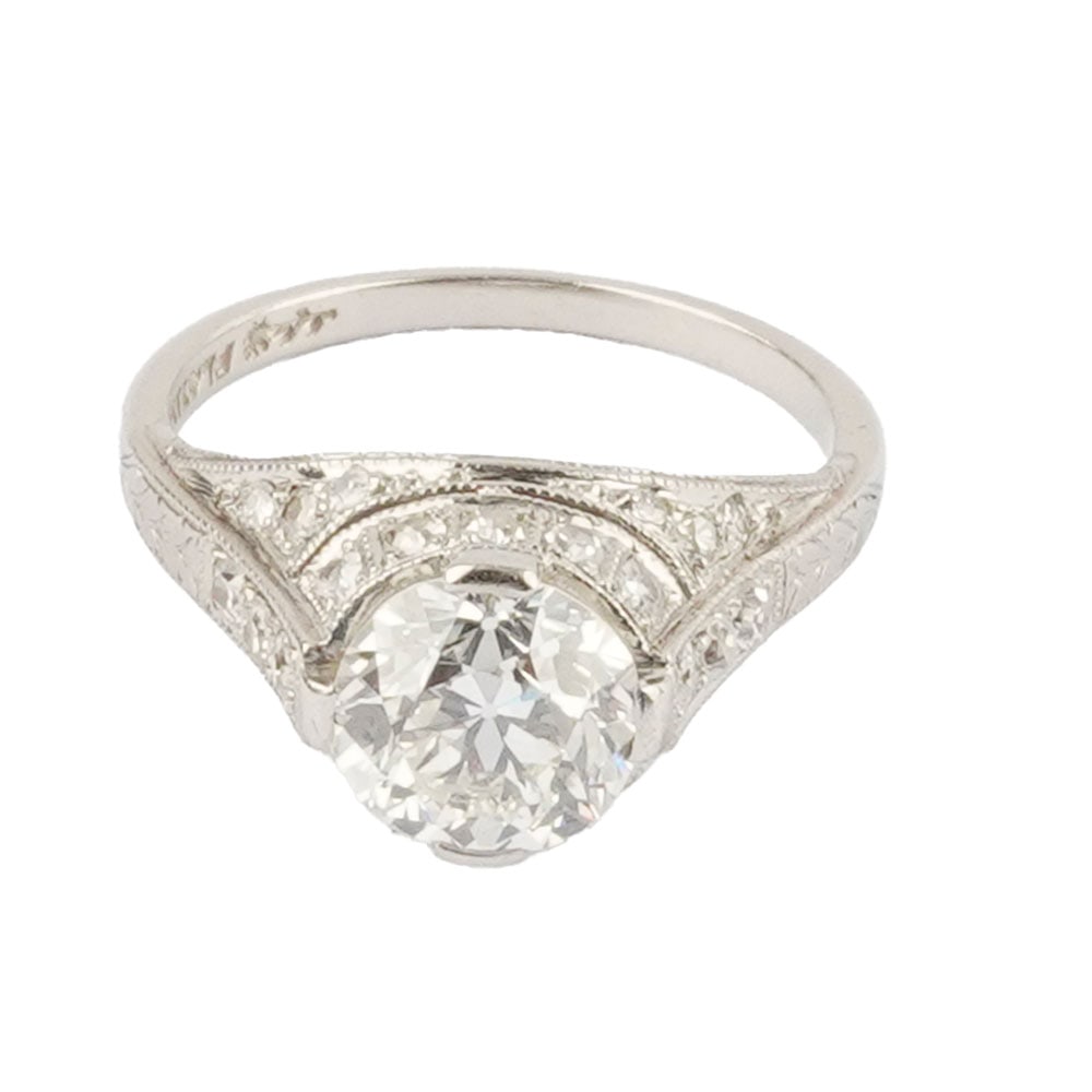 PLATINE, DIAMANT 1.90ct VVS -G / PLATINIUM, 1.90 ct DIAMOND - 2