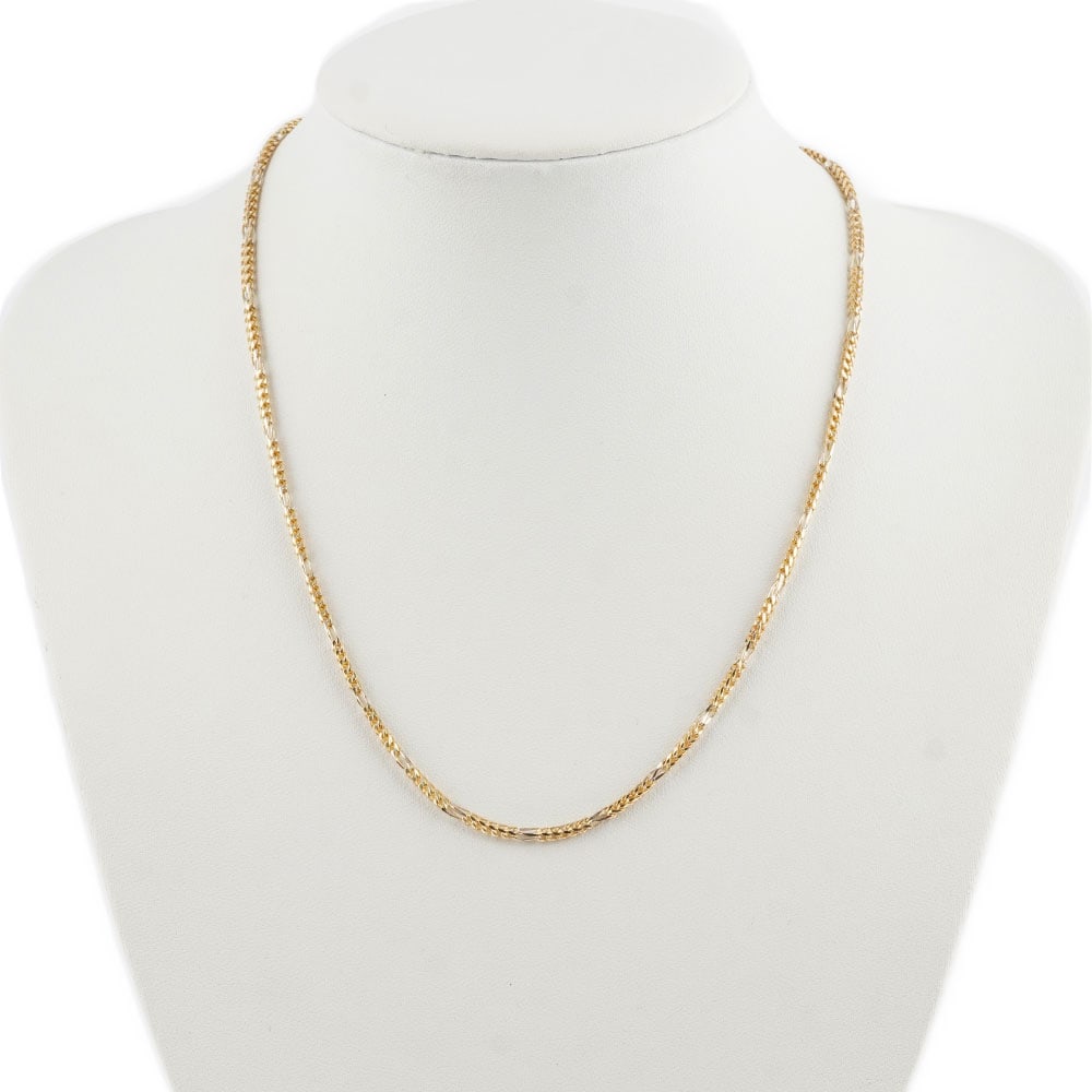 OR 10K / 10K GOLD: Description française: OR 10K / 10K GOLD Chaîne en or jaune 10K à maille fantaisie. Poids brut: 8.6 g Longueur: 45 cm -18" English Description: 10K GOLD 10K yellow gold chain with