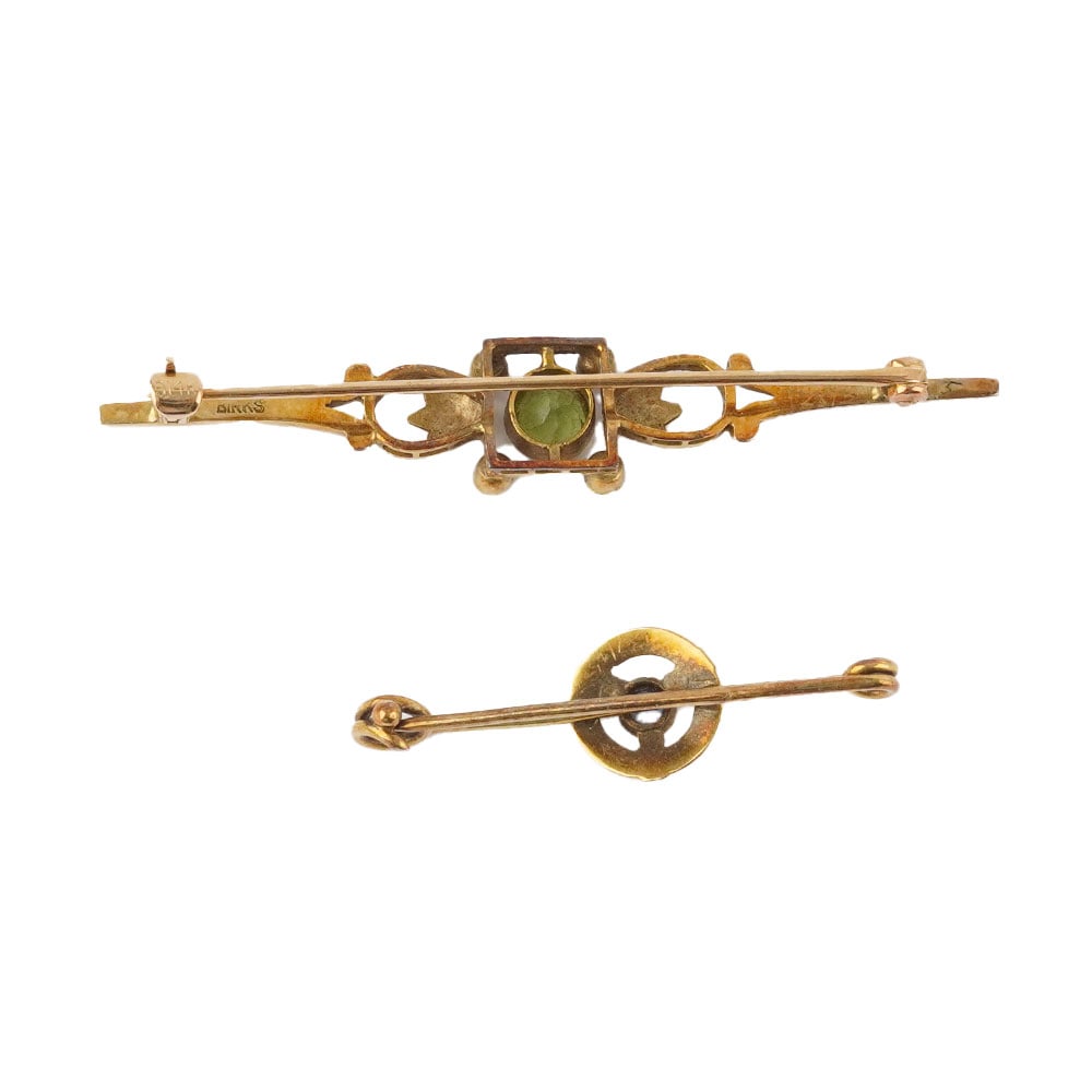 BIRKS / 14K GOLD, PERIDOT, PEARLS - 2