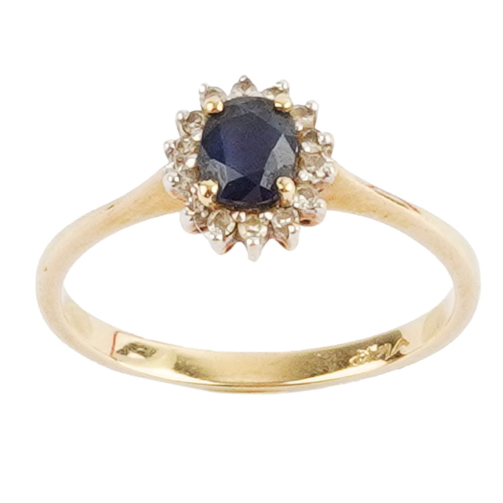 OR 14K / 14K GOLD: Description française: OR 14K / 14K GOLD Bague en or jaune 14K sertie de pierres de couleur. Poids brut: 1.8 g Taille: 6 US English Description: 14K GOLD 14K yellow gold ring set with colored