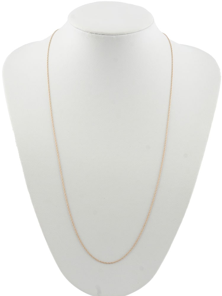 OR 10K / 10K GOLD: Description française: OR 10K / 10K GOLD Chaîne en or 10K à fine maille torsadée. Poids brut: 1.2 g Longueur: 60 cm -24" English Description: 10K GOLD 10K gold chain with fine