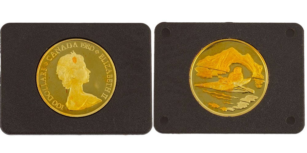 100$ CANADA / 0.917 GOLD (1 of 2)