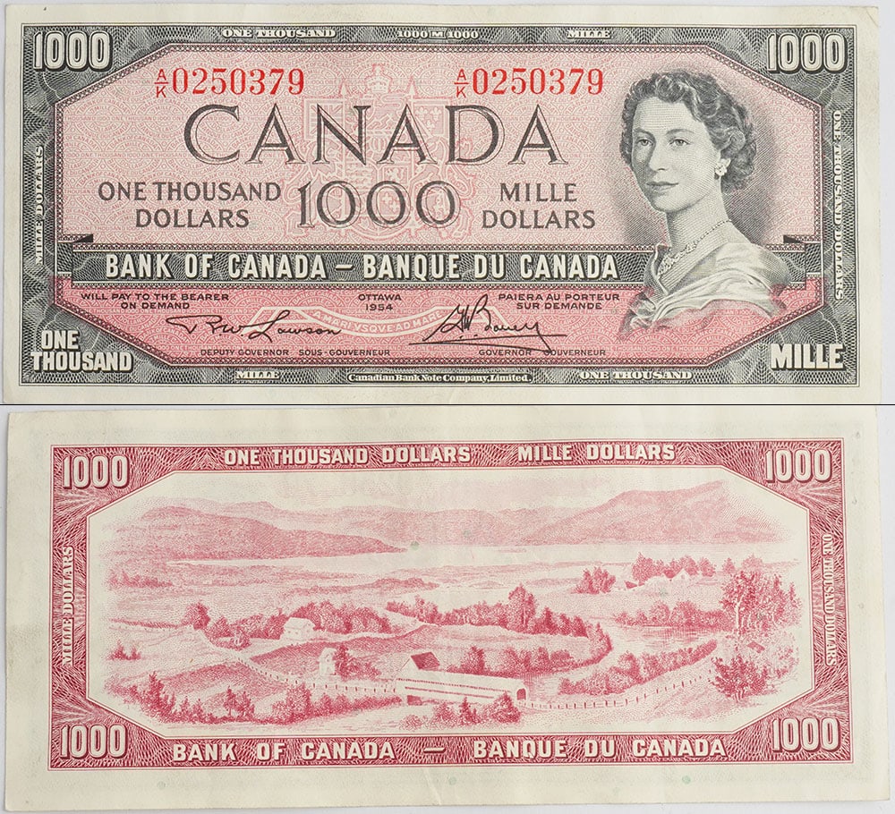 1000$ CANADA 1954 (1 of 1)