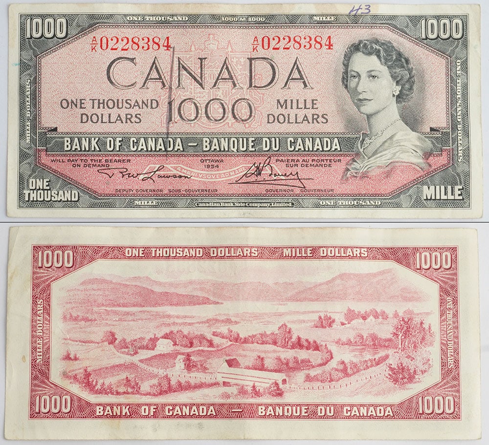 1000$ CANADA 1954 (1 of 1)