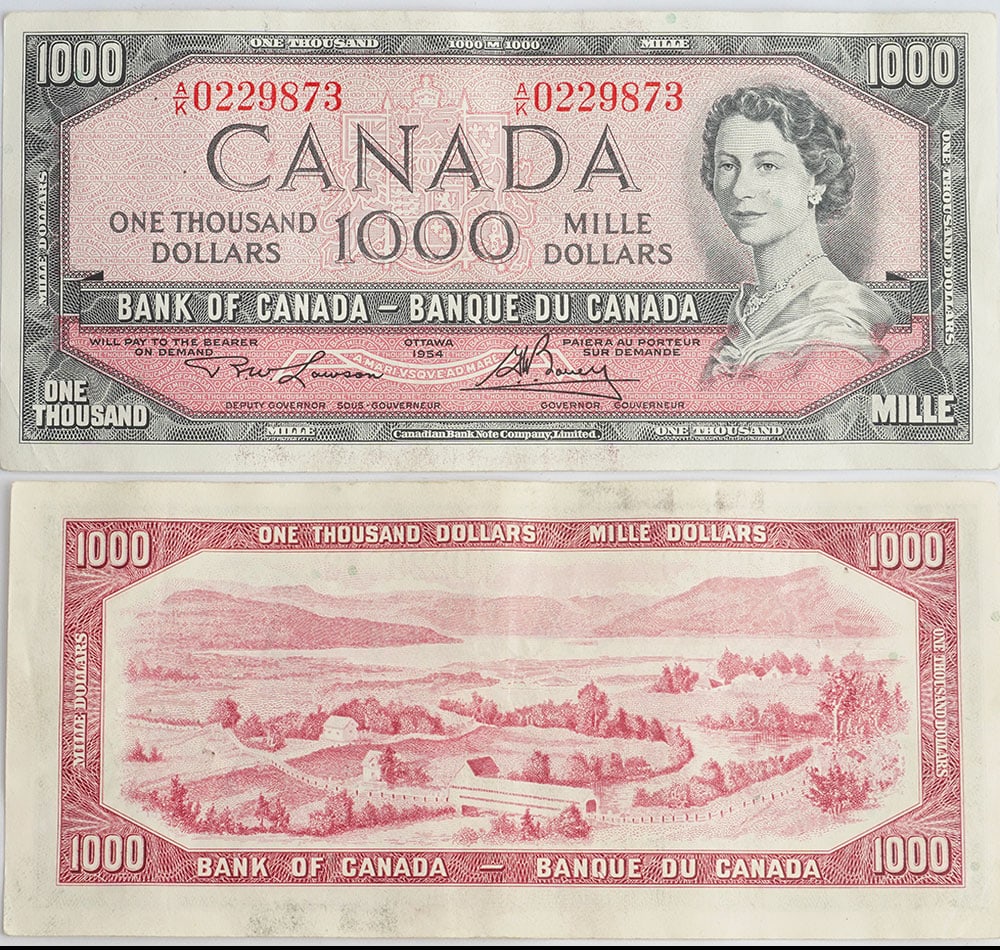 1000$ CANADA 1954 (1 of 1)