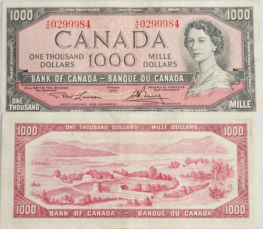 1000$ CANADA 1954 (1 of 1)