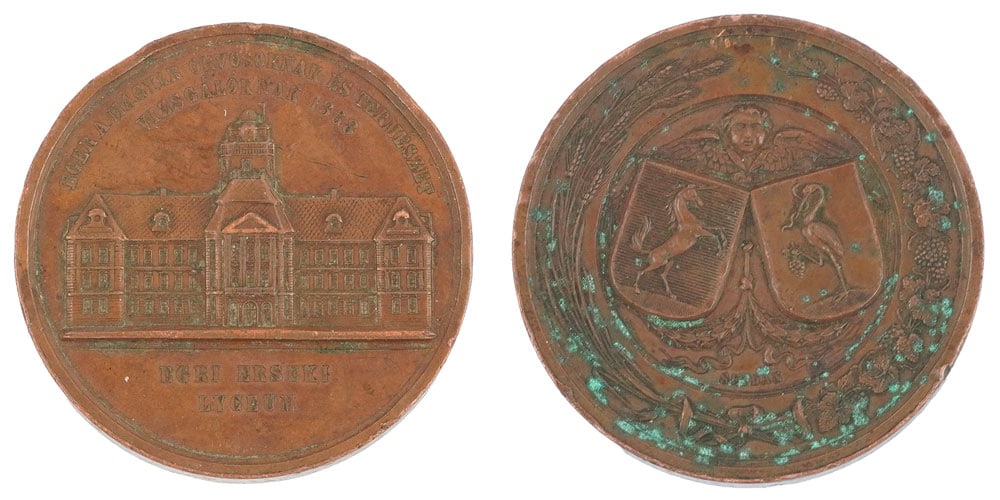 Wenzel SIEDAN (1830-1890): Description française: Wenzel SIEDAN (1830-1890) Médaille commemorative en bronze à la mémoire du 13e Congrès des médecins et naturalistes hongrois de 1868- Eger Poids