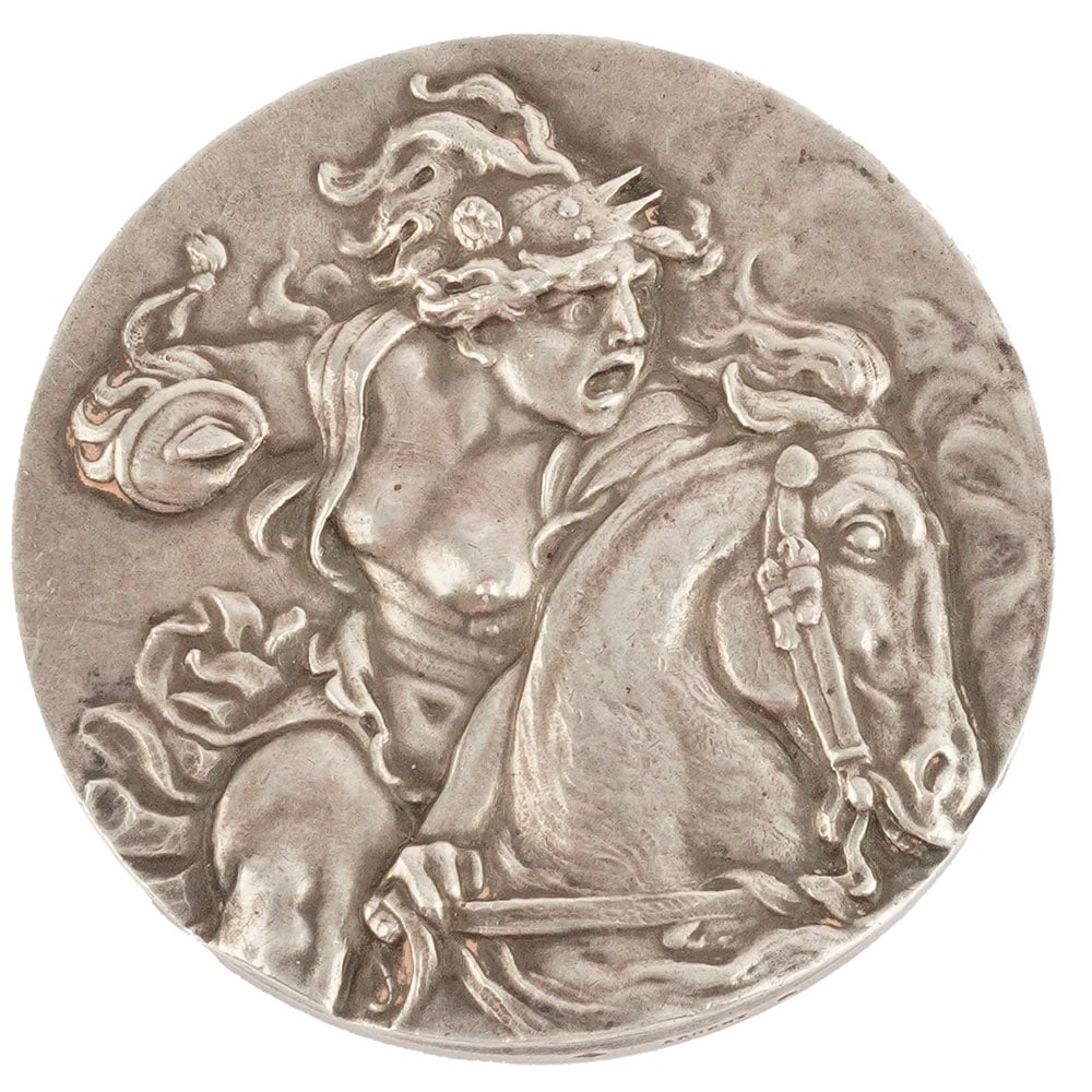 Adolphe WILLETTE / Georges DEVAMBEZ: Description française: Adolphe WILLETTE / Georges DEVAMBEZ Médaille commémorative "La Grande Guerre 1914-1917"en argent. Signée : A.Willette, Gr Devambez Circa 1918 Poids brut: