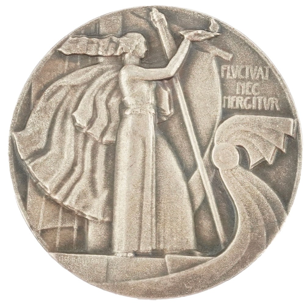 Paul Marcel DAMMANN (1885-1939): Description française: Paul Marcel DAMMANN (1885-1939) Médaille commémorative en bronze argenté "Offert par Conseil Municipal de Paris " Signée en bas à droite: