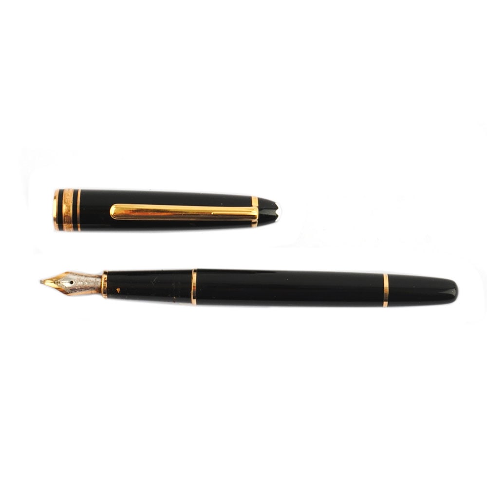 MONTBLANC: Description française: MONTBLANC Stylo à plume Montblanc, plume en or 14K, numéroté: BH7476413 English Description: MONTBLANC Montblanc fountain pen, 14K gold nib, numbered: