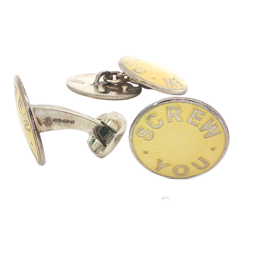 DEAKIN & FRANCIS: Description française: DEAKIN & FRANCIS Boutons de manchette en argent 925, poinçon anglais. English Description: DEAKIN & FRANCIS Cufflinks in 925 silver, English hallmark.