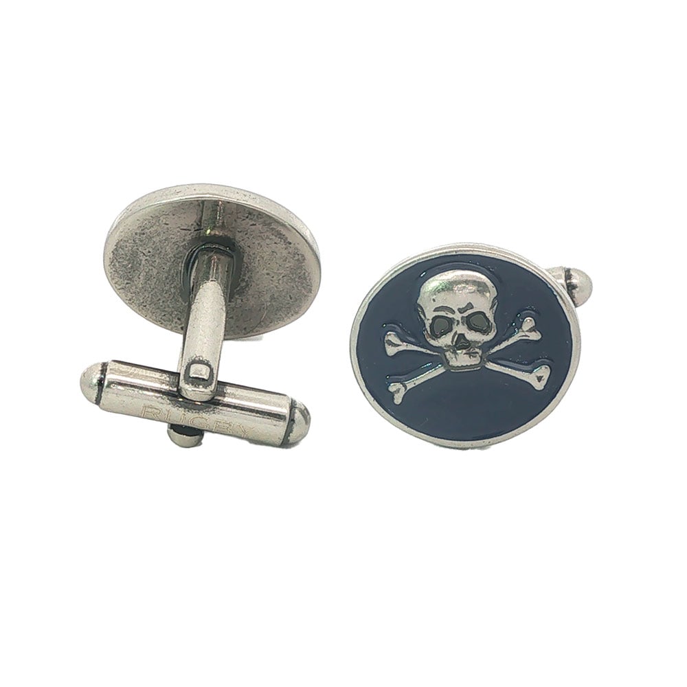 RUGBY: Description française: RUGBY Boutons de manchette en métal argenté English Description: RUGBY Silver-plated cufflinks